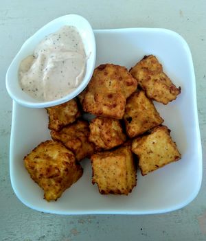 Chickpea batter nuggets at Seed - Faubourg Lafayette in New Orleans