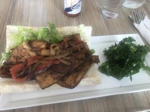 Eggplant poboy at Seed - Faubourg Lafayette in New Orleans