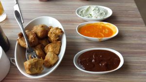 Southern Fried Nuggets with ranch,  buffalo, and BBQ sauces at Seed - Faubourg Lafayette in New Orleans