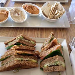 breads and spreads starter with the club sandwich at Seed - Faubourg Lafayette in New Orleans