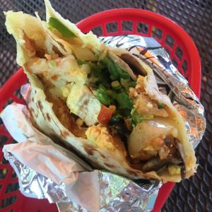 Wendy's Breakfast Burrito with Tofu at Ruby's in Ashland