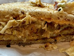Vegan Reuben sandwich   at Ruby's in Ashland
