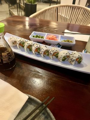Vegan sushi  at Mikoh in Bucerias