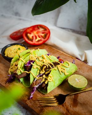 Self-explanatory. Tastes like beef. Isn’t. Suspiciously good. at PLANT THEORY - The Vegan Restaurant in Canggu