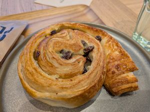 Raisin croissant (don't remember the name) at Land & Monkeys - Père Lachaise   in Paris