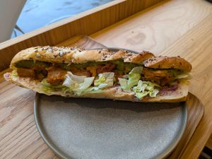 Mexican sandwich at Land & Monkeys - Père Lachaise   in Paris