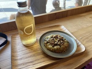 Chimp cookie and mint tea  at Land & Monkeys - Père Lachaise   in Paris
