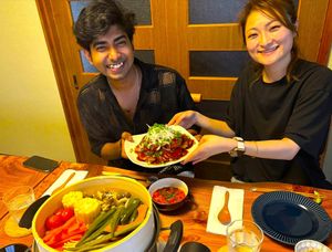 Vegetarian guests are warmly welcome! Let’s share a happy moment together. at Chambre d'hôte Chaton in Mie