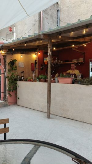  at Cafe Shëndet in Himare