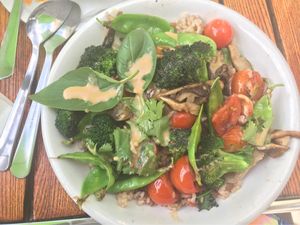 Miso Dish subbed with Coconut Curry at Zeal in Boulder