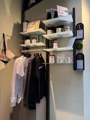 Merch corner.  at Katzentempel Berlin Mitte in Berlin