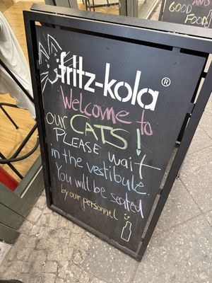 sign  at Katzentempel Berlin Mitte in Berlin