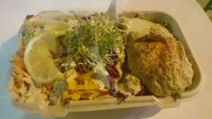 kalefornia salad at Melrose Burgers by Fala Bar in Los Angeles