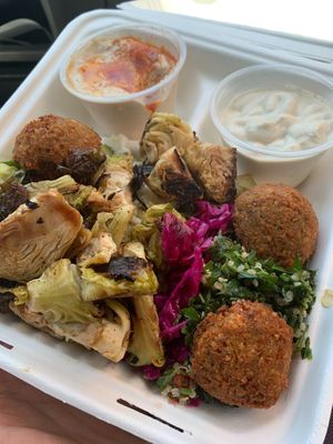 Falafel Plate at Melrose Burgers by Fala Bar in Los Angeles