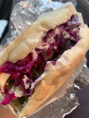 Spicy Fala Sandwich at Melrose Burgers by Fala Bar in Los Angeles