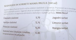 Menu  at Restavracija Al Fresco in Bled