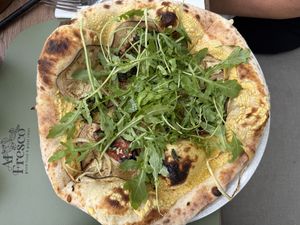 Vegan pizza  at Restavracija Al Fresco in Bled