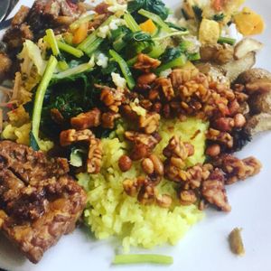 my plateful  at 9 Warung in Ubud