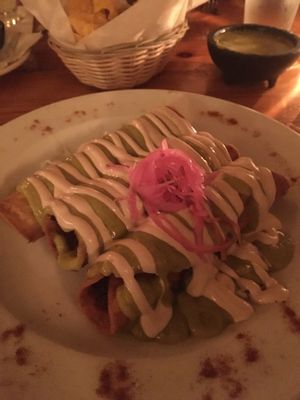 Flour tortillas with cashew cream  at Dos Perros in Durham