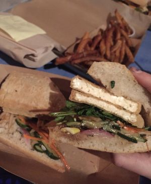 Tofu banh mi  at Parts and Labor in Durham