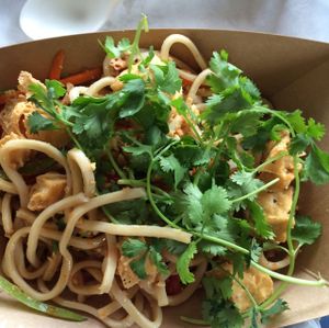 udon sesame salad at Parts and Labor in Durham