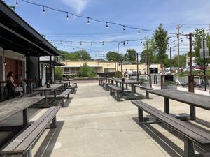 More outdoor eating   at Parts and Labor in Durham