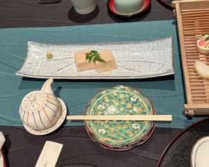 Tofu  at Kanga-An in Kyoto