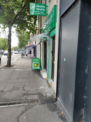 Outside at Healthy Wealthy Veg & Vegan in Belfast