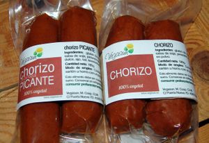 Chorizo vegano at Vegasun in Toledo