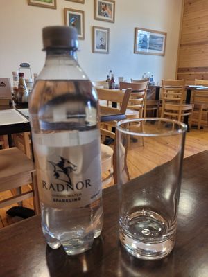 Sparkling Water at Caffi Siabod in Criccieth
