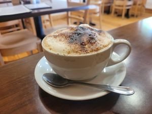 Soya Cappuccino at Caffi Siabod in Criccieth