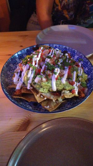 Nachos with guacamole at Six Seis - Vilanova i la Geltrú in Vilanova I La Geltru