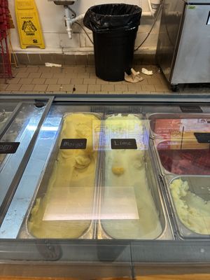 Sorbet flavors   at Jefe Paletas in Mobile