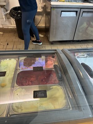 Sorbet flavors   at Jefe Paletas in Mobile