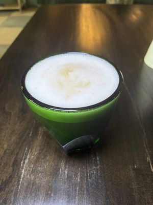 Pistachio cappuccino  at The Barn at The Hope Farm in Fairhope