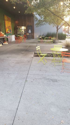 Some outdoor sitting at The Turnip Truck - Woodland St in Nashville