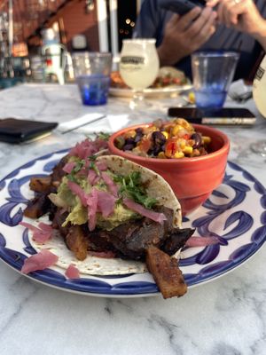 Mushroom Al Pastor Taco  at Ellicottville Brewing Tap + Bottle & Taqueria in Ellicottville