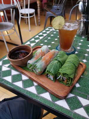 Fresh summer rolls at Prem Bistro and Cafe in Ho Chi Minh City