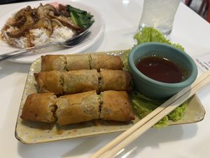 Spring rolls   at The Rice and Healthy Food ข้าวทิพย์ แอนด์ เฮลท์ฟู้ด in Bangkok