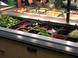 Salad bar at Monadnock Food Co-op in Keene