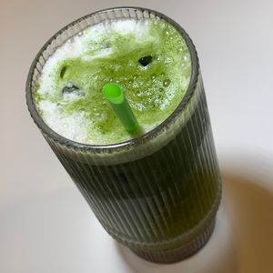 Iced Vegan Matcha Horchata at Matchacita in Kalamazoo
