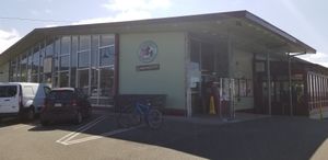 Outside at Wildberries Marketplace in Arcata