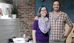 Great organizers! at BloomingVEG in Bloomington