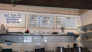 Menu options at The Vital Shoppe in Brooklyn
