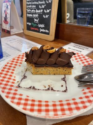Chocolate and peanut cake   at What The Cake in Strasbourg