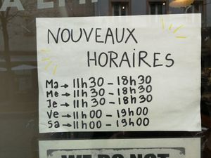 Opening hours! at What The Cake in Strasbourg