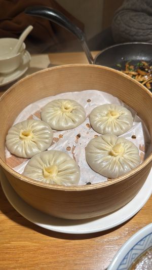 Soup dumplings   at Qing Chun by Perma - 慶春樸門 in Hangzhou