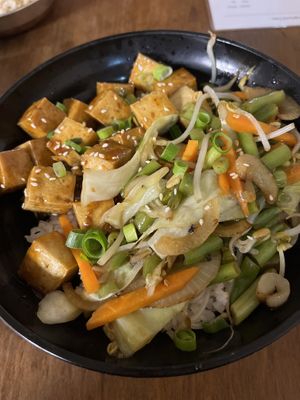 Teriyaki tofu   at CK Underground Filo-Asian Food Hub  in Coober Pedy