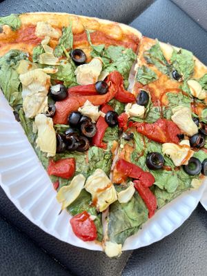 Cheeseless vegan slice   at Pie Hole in Salt Lake City