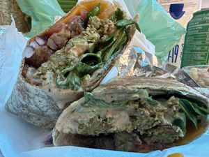 Vegan Buddha Wrap!  at STT - Barefoot Buddha on the Fly   in St Thomas